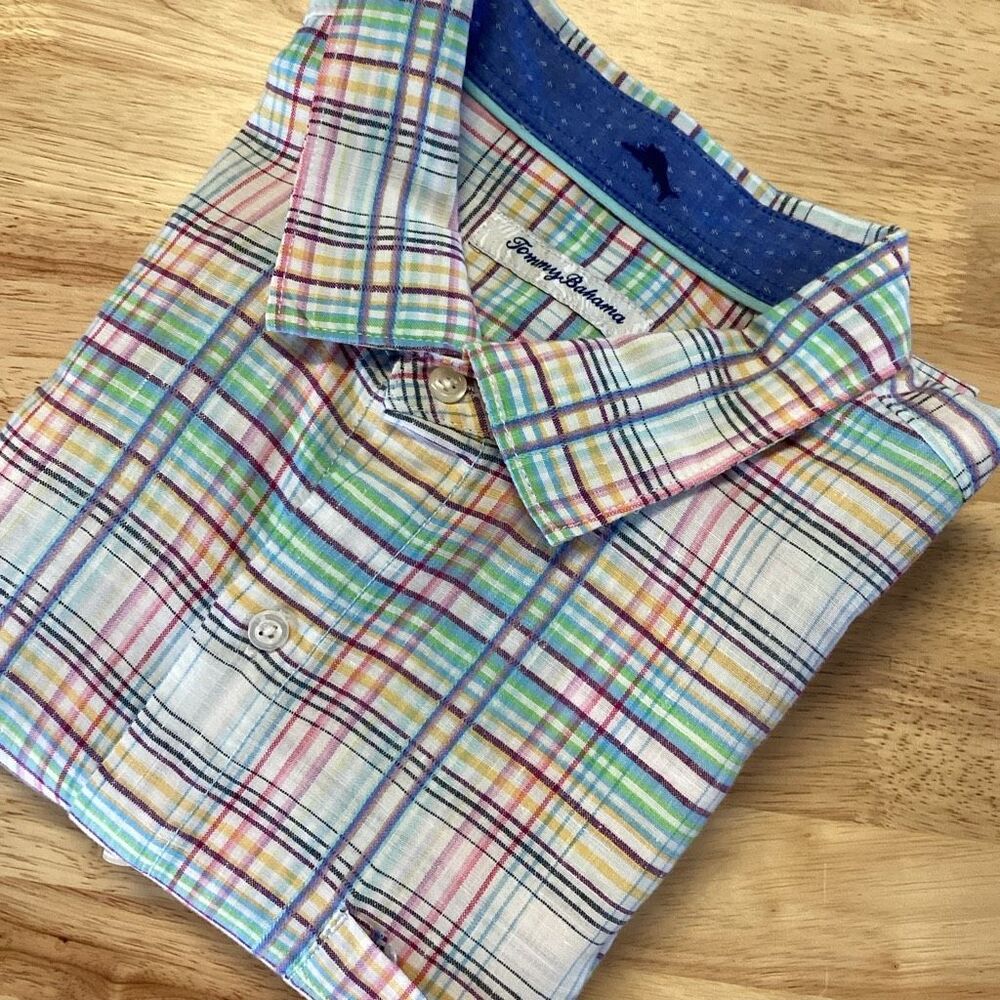 Men’s Tommy‎ Bahama Linen Blend Button Up Shirt - XL